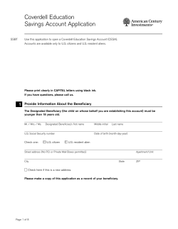 Application - American Century Investments