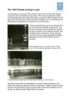 The 1953 Floods at King`s Lynn