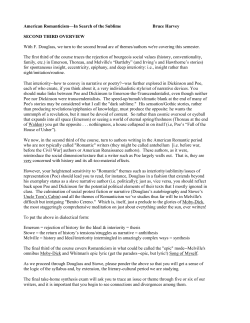 American Romanticism&mdash;In Search of the Sublime Bruce Harvey