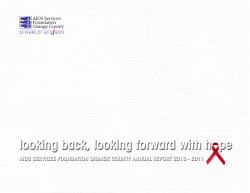 Annual Report 2010-2011 - AIDS Services Foundation