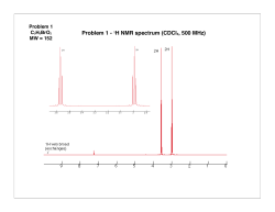 1H NMR problems for class