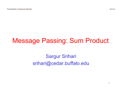 Message Passing: Sum Product