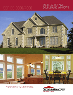 series 3000/4000 - Strassburger Windows and Doors