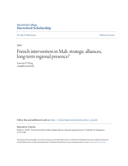 French intervention in Mali