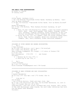 Bergene - Bob Bjerke`s Genealogical Web Site