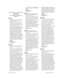 spanish - Rio Hondo College