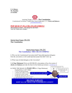 POP QUIZ #7+Pre CBA EXAM (FIRST)! DO NOT TURN IN!