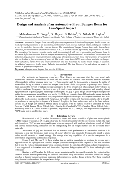 Design and Analysis of an Automotive Front Bumper Beam for Low