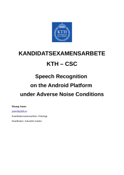 kandidatsexamensarbete kth &ndash; csc