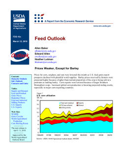 Feed Outlook - USDA Economics, Statistics and Market Information