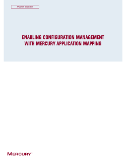 5-07Enabling Config Mgmt w Mercury Appl Mapping