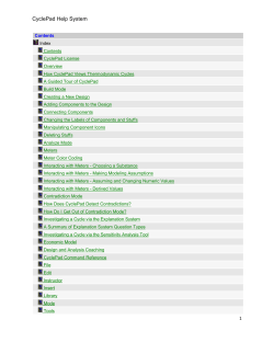 CyclePad help system, as a PDF file