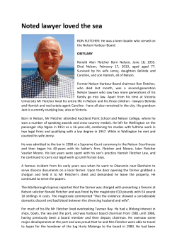 Noted lawyer loved the sea
