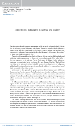 Introduction: paradigms in science and society - Assets