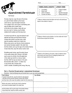 Poetry Activity Handout
