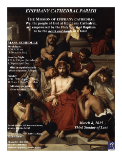 March 8, 2015 - Epiphany Cathedral