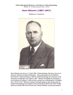 Hans Weinert - Department of Science and Technology in Society