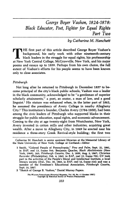 Black Educator, Poet, Fighter for Equal Rights