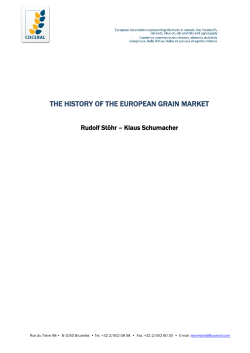 The history of the EU Grain Market Regulation