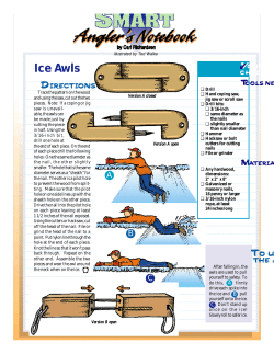 Ice Awls - Fish and Boat Commission