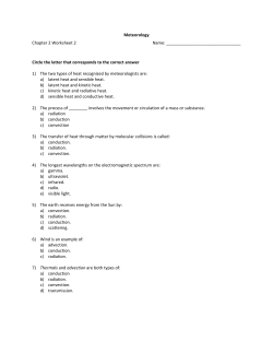 Meteorology Chapter 2 Worksheet 2 Name: Circle the letter that