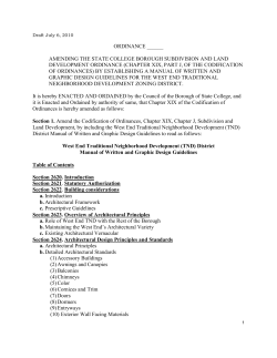 Subdivision - Borough of State College