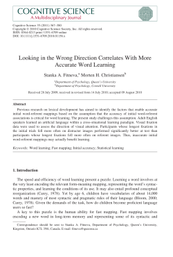 Looking in the Wrong Direction Correlates With More Accurate Word