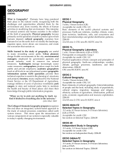 geography - College of Alameda