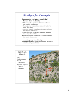 Stratigraphic Concepts
