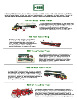 1964-65 Hess Tanker Trailer 1966 Hess Tanker