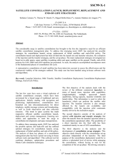 Satellite Constellation Launch, Deployment