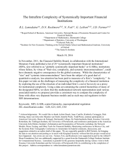 The Intrafirm Complexity of Systemically Important Financial