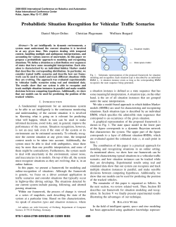Probabilistic Situation Recognition for Vehicular Traffic Scenarios