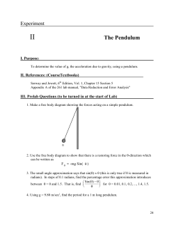 Exp 2 - UMD Physics - University of Maryland