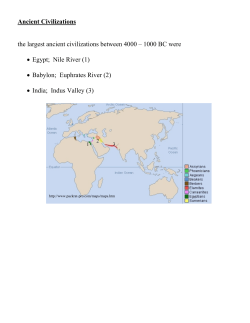 the largest ancient civilizations between 4000 &ndash; 1000 BC