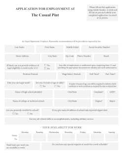 completed application