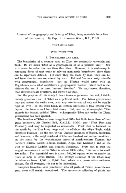 A sketch of the geography and botany of Tibet, being materials for a