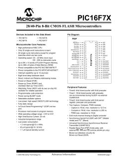 PIC16F7X - Farnell