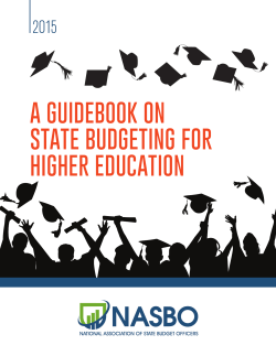 Higher Education State Budgeting Guidebook 2015
