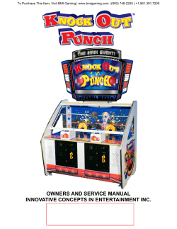 Knockout punch Service Manual 1-12-11