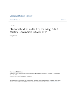 Allied Military Government in Sicily, 1943