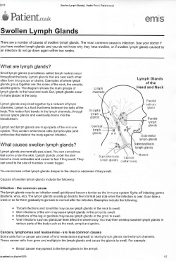 Swollen Lymph Glands - Catherine Street Medical Centre