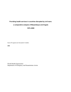 Providing health services in countries disrupted by civil wars: a