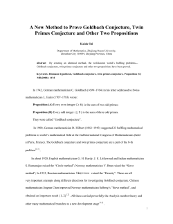 A New Method to Prove Goldbach Conjecture