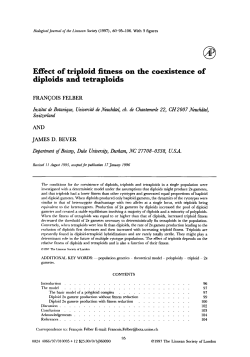 Effect of triploid fitness on the coexistence of diploids and tetraploids