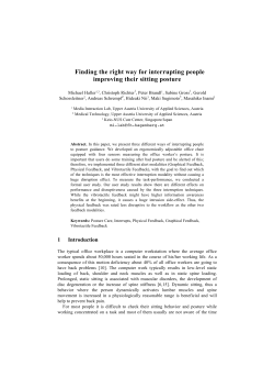 Finding the right way for interrupting people improving their sitting