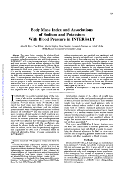 Body Mass Index and Associations of Sodium and Potassium With
