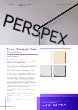 Metropolitan - Product Guide