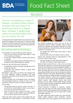 Alcohol - British Dietetic Association