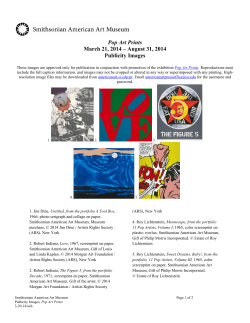 Pop Art publicity images - Smithsonian American Art Museum